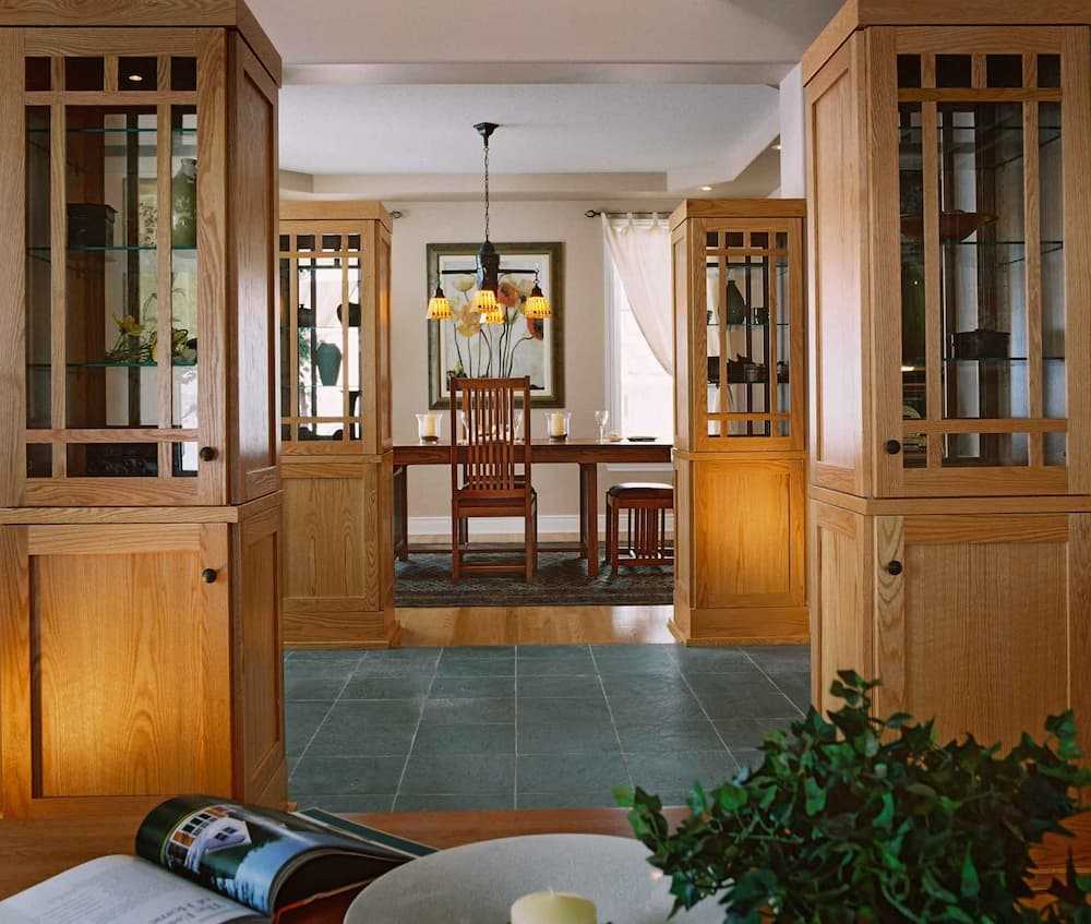 A dining-room from a home built by LandArk Homes.