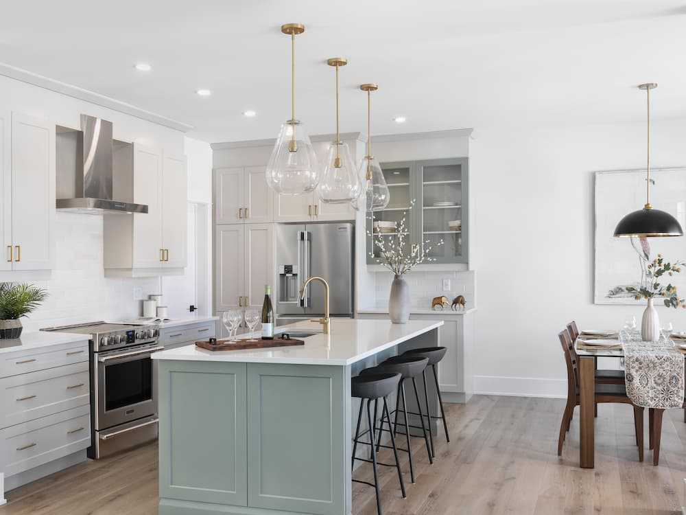 A modern kitchen from a house built by LandArk Homes