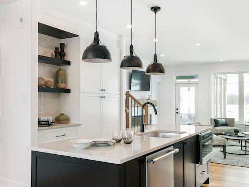 A kitchen from a home built by LandArk Homes.