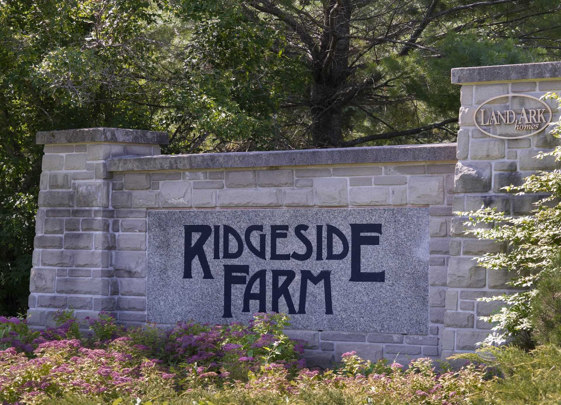 Entry to the Ridgeside farm community.